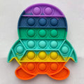 2021 New Hot Fidget Toys Push Bubble Silicone Toy Dinosaur Octopus Strawberry Ice Cream Stress Relief Sensory Toy For Kids Adult