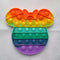 2021 New Hot Fidget Toys Push Bubble Silicone Toy Dinosaur Octopus Strawberry Ice Cream Stress Relief Sensory Toy For Kids Adult