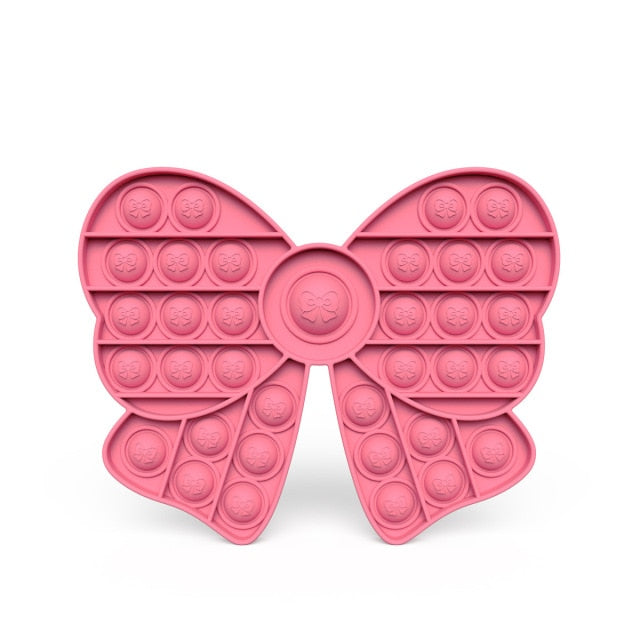 2021 New Hot Fidget Toys Push Bubble Silicone Toy Dinosaur Octopus Strawberry Ice Cream Stress Relief Sensory Toy For Kids Adult