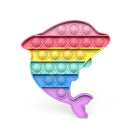 2021 New Hot Fidget Toys Push Bubble Silicone Toy Dinosaur Octopus Strawberry Ice Cream Stress Relief Sensory Toy For Kids Adult