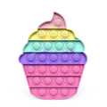 2021 New Hot Fidget Toys Push Bubble Silicone Toy Dinosaur Octopus Strawberry Ice Cream Stress Relief Sensory Toy For Kids Adult
