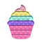 2021 New Hot Fidget Toys Push Bubble Silicone Toy Dinosaur Octopus Strawberry Ice Cream Stress Relief Sensory Toy For Kids Adult