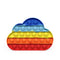 2021 New Hot Fidget Toys Push Bubble Silicone Toy Dinosaur Octopus Strawberry Ice Cream Stress Relief Sensory Toy For Kids Adult