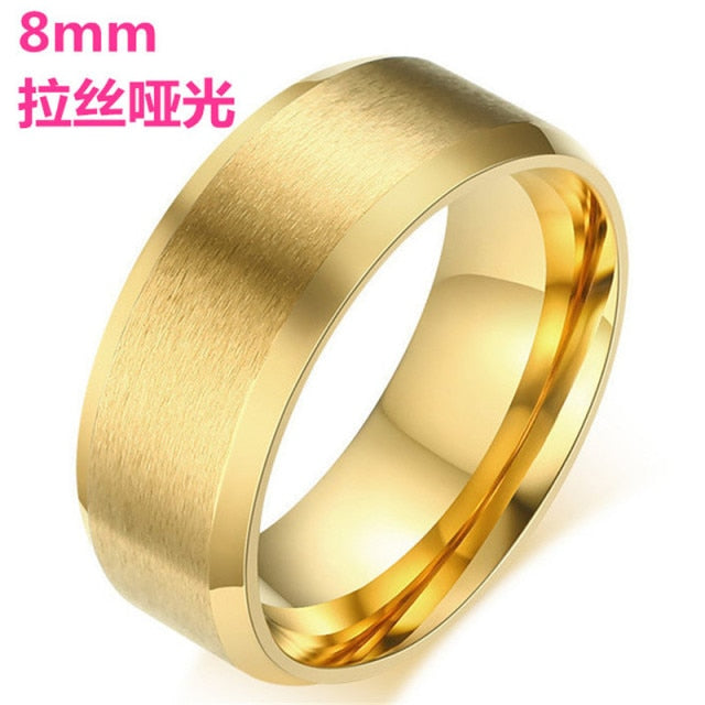 2017 Fashion Charm Jewelry ring men stainless steel Black Rings For Women