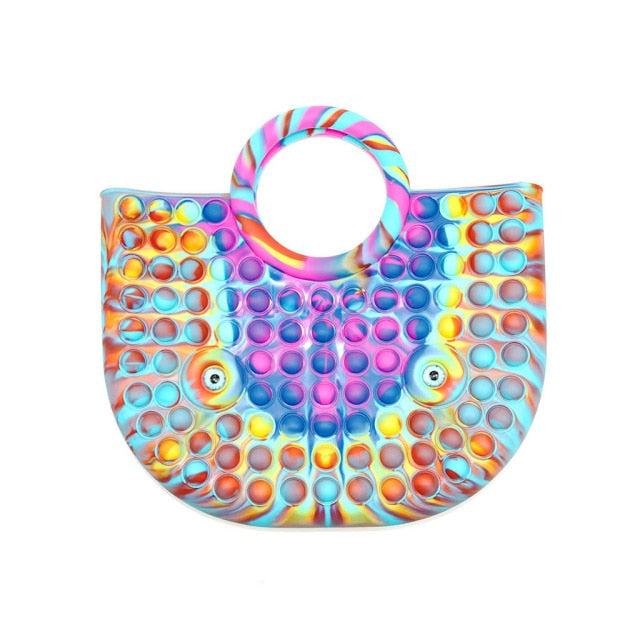 New Pop It Push Bubble Fidget Toys Pencil Case Children Stress Relief Squeeze Toy Antistress Popit Soft Squishy Kids Toys Gifts