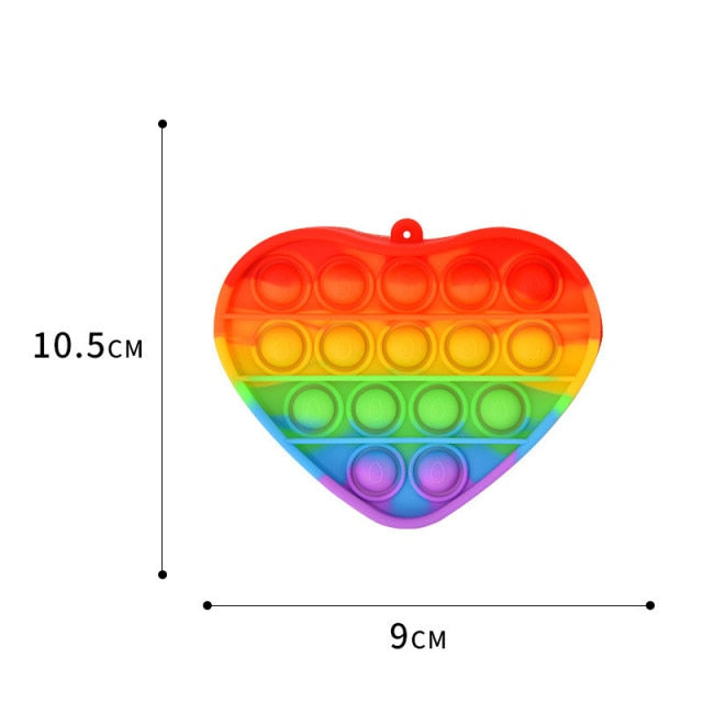 New Pop It Push Bubble Fidget Toys Pencil Case Children Stress Relief Squeeze Toy Antistress Popit Soft Squishy Kids Toys Gifts