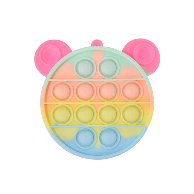 New Pop It Push Bubble Fidget Toys Pencil Case Children Stress Relief Squeeze Toy Antistress Popit Soft Squishy Kids Toys Gifts