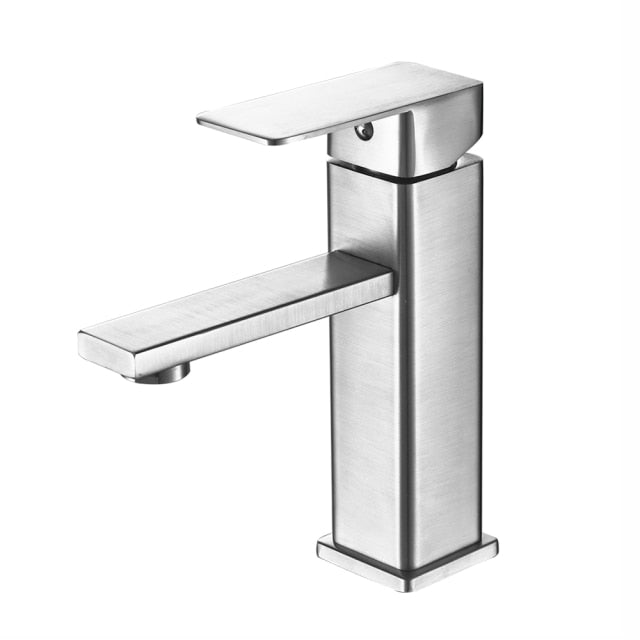 SOGANRE Basin Sink Bathroom Faucet Deck Mounted Hot Cold Water Basin Mixer Taps Matte Black Lavatory Sink Tap Crane