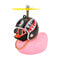 Helmet Broken Wind Small Pink Duck Car Goods Gift Pink Small Yellow Duck Cute Car Accessories Interior Auto Decoration Ornament