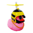 Helmet Broken Wind Small Pink Duck Car Goods Gift Pink Small Yellow Duck Cute Car Accessories Interior Auto Decoration Ornament