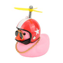 Helmet Broken Wind Small Pink Duck Car Goods Gift Pink Small Yellow Duck Cute Car Accessories Interior Auto Decoration Ornament