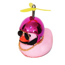 Helmet Broken Wind Small Pink Duck Car Goods Gift Pink Small Yellow Duck Cute Car Accessories Interior Auto Decoration Ornament