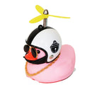 Helmet Broken Wind Small Pink Duck Car Goods Gift Pink Small Yellow Duck Cute Car Accessories Interior Auto Decoration Ornament