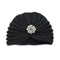 Women Autumn Winter Knot Bandana Turban Resuable Foldable Bonnet Hat Night Cap Sleep Head Cover Solid Color Headwrap Headscarf