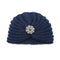 Women Autumn Winter Knot Bandana Turban Resuable Foldable Bonnet Hat Night Cap Sleep Head Cover Solid Color Headwrap Headscarf