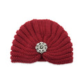 Women Autumn Winter Knot Bandana Turban Resuable Foldable Bonnet Hat Night Cap Sleep Head Cover Solid Color Headwrap Headscarf