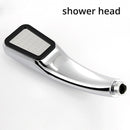 ZENBEFE 300 Holes Shower Head Water Saving One Key To Stop Water Nozzle High Pressure Rainfall Shower Head
