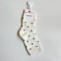 Long Cute Socks Women Cotton Love Heart With Print Kawaii Beautiful Ladies Designer Socks High Art Warm Sokken Femme  Calze