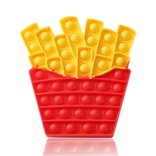 New Fidget Toys Antistress Toys Push Bubble Silicone for Children Adult Stress Reliever Squeeze Board Fidget Game frete grátis