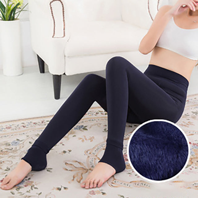 Winter Leggings Women High Waist Thick Velvet Keep Warm Legings Solid All-Match Sexy Leging Push Up High Elastic Jeggings Female