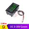 2 3 Wires 0.56" LED Digital Voltmeter Voltage Meter Car Motorcycle Volt Tester Detector DC 12V Capacity Monitor Red Green Blue