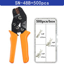 SN-48B crimping pliers 0.5-2.5mm² YEFYM high precision jaw with TAB 2.8 4.8 6.3 car terminals sets wire electrical hand tools