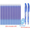 20+3 Pcs/Set Erasable Gel Pen Refills Rod 0.5mm Blue Black Ink Washable Handle Magic Erasable Pen for School Office Stationery