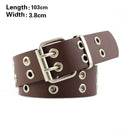 Fashion Alloy Women Belts Chain Luxury for Genuine Leather New Style Pin Buckle Jeans Decorative Ladies Retro Decorative Punk