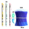 3+2+50PCS/Set Erasable Pen Refill Set  Washable Handle 0.5mm ink Erasable Pens Refill Rod For School Office