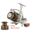 Double Spool Fishing coil Wooden handshake 12+ 1BB Spinning Fishing Reel Professional Metal Left/Right Hand  Fishing Reel Wheels