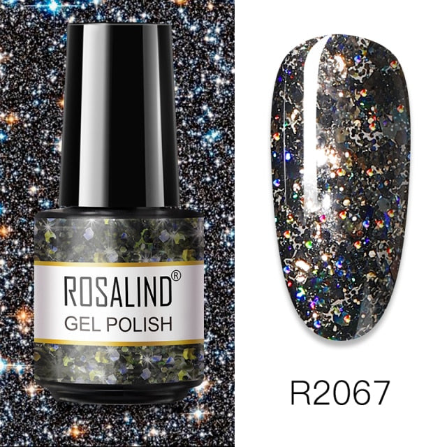 ROSALIND Gel Polish 7ml Gel Nail Polish All For Manicure Semi Permanent Soak Off Gel UV LED Varnishes Base Top Matte Coat