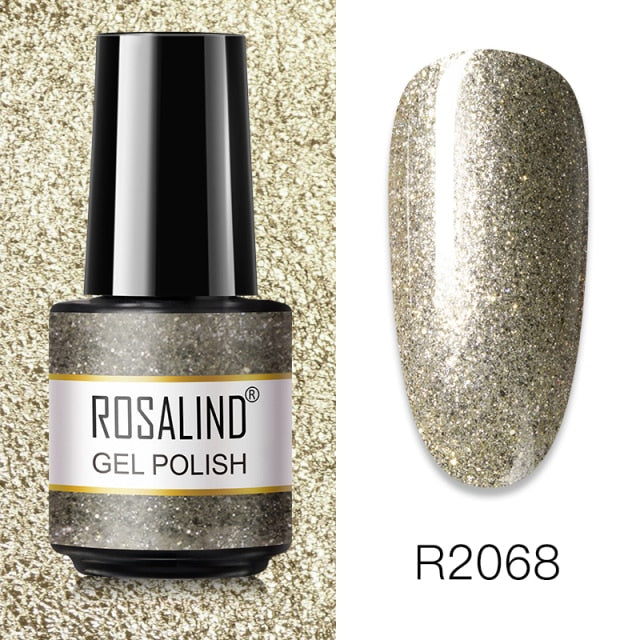 ROSALIND Gel Polish 7ml Gel Nail Polish All For Manicure Semi Permanent Soak Off Gel UV LED Varnishes Base Top Matte Coat