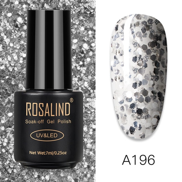 ROSALIND Gel Polish 7ml Gel Nail Polish All For Manicure Semi Permanent Soak Off Gel UV LED Varnishes Base Top Matte Coat