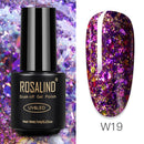 ROSALIND Gel Polish 7ml Gel Nail Polish All For Manicure Semi Permanent Soak Off Gel UV LED Varnishes Base Top Matte Coat