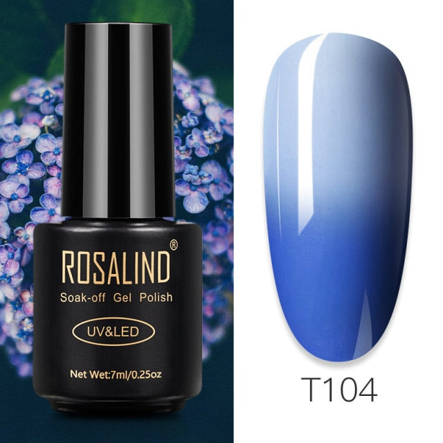 ROSALIND Gel Polish 7ml Gel Nail Polish All For Manicure Semi Permanent Soak Off Gel UV LED Varnishes Base Top Matte Coat