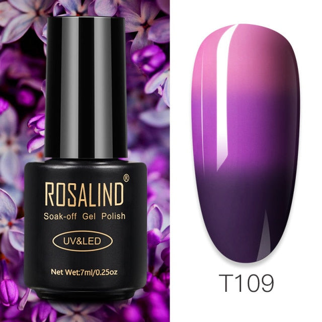 ROSALIND Gel Polish 7ml Gel Nail Polish All For Manicure Semi Permanent Soak Off Gel UV LED Varnishes Base Top Matte Coat