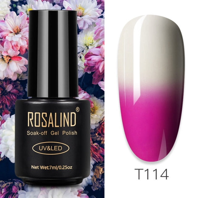 ROSALIND Gel Polish 7ml Gel Nail Polish All For Manicure Semi Permanent Soak Off Gel UV LED Varnishes Base Top Matte Coat