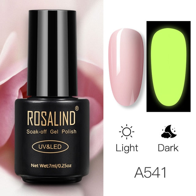 ROSALIND Gel Polish 7ml Gel Nail Polish All For Manicure Semi Permanent Soak Off Gel UV LED Varnishes Base Top Matte Coat