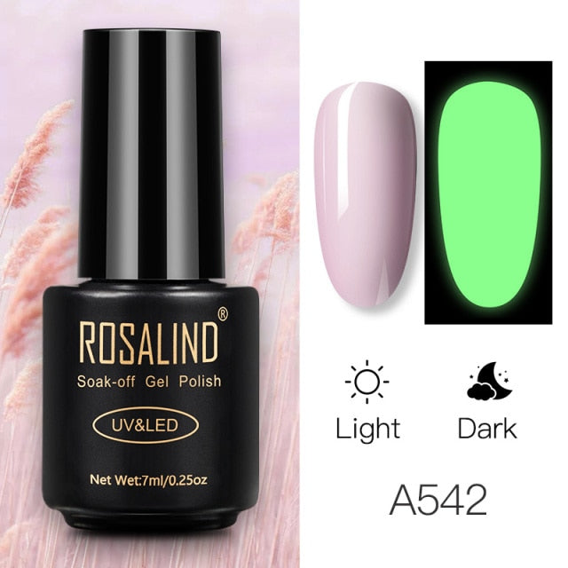 ROSALIND Gel Polish 7ml Gel Nail Polish All For Manicure Semi Permanent Soak Off Gel UV LED Varnishes Base Top Matte Coat