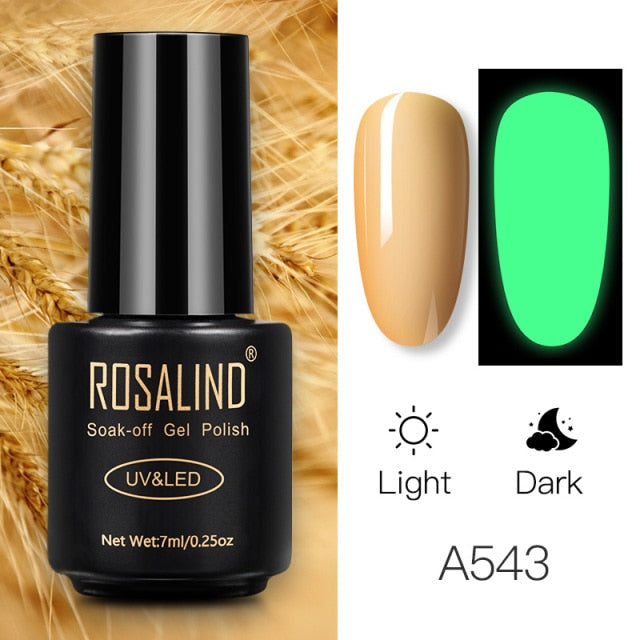 ROSALIND Gel Polish 7ml Gel Nail Polish All For Manicure Semi Permanent Soak Off Gel UV LED Varnishes Base Top Matte Coat
