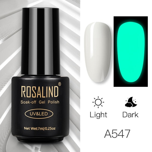 ROSALIND Gel Polish 7ml Gel Nail Polish All For Manicure Semi Permanent Soak Off Gel UV LED Varnishes Base Top Matte Coat