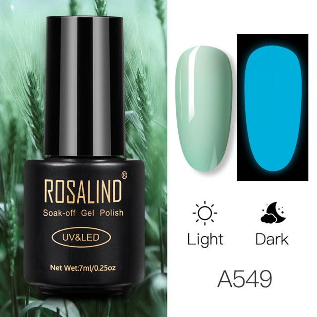 ROSALIND Gel Polish 7ml Gel Nail Polish All For Manicure Semi Permanent Soak Off Gel UV LED Varnishes Base Top Matte Coat