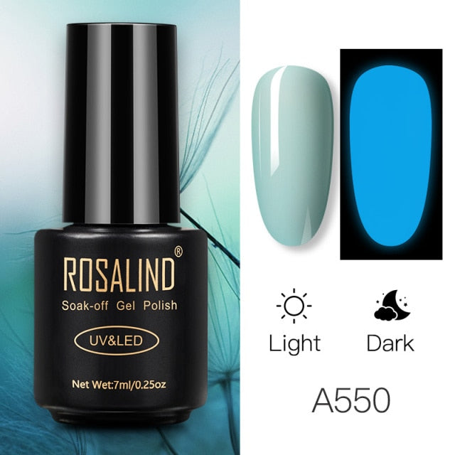 ROSALIND Gel Polish 7ml Gel Nail Polish All For Manicure Semi Permanent Soak Off Gel UV LED Varnishes Base Top Matte Coat