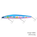 TSURINOYA Top Fishing Lure Sinking Minnow 140S DW92 140mm 26g Saltwater Black Bass Pike Long Casting Hard Baits Tungsten Weight