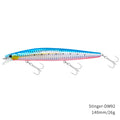 TSURINOYA Top Fishing Lure Sinking Minnow 140S DW92 140mm 26g Saltwater Black Bass Pike Long Casting Hard Baits Tungsten Weight