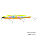 TSURINOYA Top Fishing Lure Sinking Minnow 140S DW92 140mm 26g Saltwater Black Bass Pike Long Casting Hard Baits Tungsten Weight