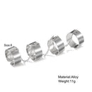 10pcs Punk Gold Wide Chain Rings Set For Women Girls Fashion Irregular Finger Thin Rings Gift 2021 Female Knuckle Jewelry Party