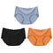 3Pcs/Set Seamless Underwear Silk Women Solid Panties Lingerie Invisible Intimates Sexy Comfortable Female Underpants Briefs