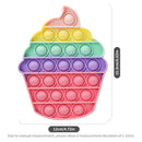 Fruit Animal Simple Fidget Toy Push Bubble Sensory Stress Sensory Toy Relief Funny Anti-stress Hand Toys for Adult Children