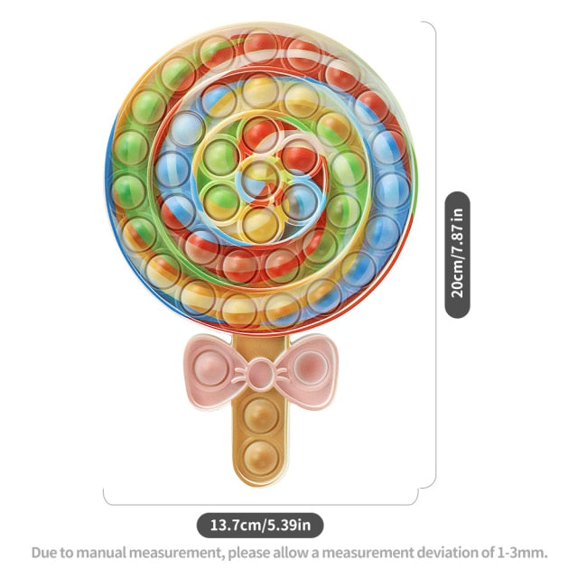 Fruit Animal Simple Fidget Toy Push Bubble Sensory Stress Sensory Toy Relief Funny Anti-stress Hand Toys for Adult Children